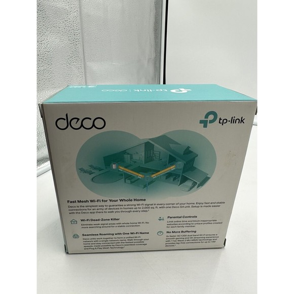 TP-Link Deco S4 Whole Home Mesh WiFi System Up to 2,000 Sq. ft. Coverage White - Picture 7 of 11